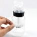 KYSUN 2 Pieces Push Down Bottle Container 200 ml Nail Art Liquid Empty Bottle Nail Polish Remover Liquid Bottle Nail Liquid Dispenser for Makeup and Nail Polish Black and White - Buy Online on GoSupps.com