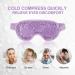 NEWGO Cooling Eye Mask - Reusable Hot/Cold Gel Therapy for Puffy Eyes, Migraine, Dark Circles, Dry Eyes, Sinus Pain - Purple - Buy Online on GoSupps.com