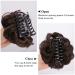 DeeThens Messy Bun Hairpiece for Women - Wavy Curly Scrunchies Claw Clip in Darkest Brown - Buy Online on GoSupps.com