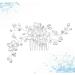 Mikinona 1pc Bridal Hair Combs Wedding Hair Combs Floral Hair Clips Headdress for Women Bridal Hair Pin Bride Hair Combs Pearl Clips for Hair Rhinestone Hair Clips Wedding Headpiece White - Buy Online on GoSupps.com