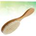 DOITOOL Natural Wooden Hair Teasing Comb | Baby Hair Brush Set for Newborns | Travel Friendly | Shower & Massage Brush | White 18x5cm - Buy Online on GoSupps.com