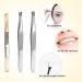 Buy Lumcov 3-Part Professional Tweezers Set for Eyebrows & Face Hair Removal - Ideal for Plucking Eyelashes - Buy Online on GoSupps.com