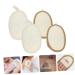 NOLITOY 4pcs Loofah Scrub Sponge Mats - Bath Ball Wipe & Flower Shower Body Scrubber | 8cm Loofah Sponges for Ultimate Relaxation - Buy Online on GoSupps.com