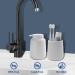 White Lotion Dispenser 12 oz Ceramic Hand Soap Dispenser with Easy-to-Press Large Area Press Pump for Shampoo Bathroom Kitchen Hotel - Buy Online on GoSupps.com