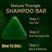 Solid Shampoo Bar Triangular Solid Shampoo Hair 120g Natural Plant Extracts Nourishing and Purifying for Young People Women Men Adults Elderly - Buy Online on GoSupps.com