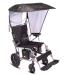 Electric Wheelchair Parasol Adjustable Wheelchair Sun Shade Rain Cover Ventilation Is Not Stuffy 7 In 1 Glue Coating for Most No Handle Wheelchairs