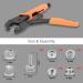YXGOOD Heavy Duty Snap Fastener Tool Kit - 1 Adjustable Snap Pliers + 50 Sets of Snaps for Boat Covers, Canvas, Tarps - Metal Snap Replacement & Repair Tool - Buy Online on GoSupps.com