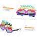 HOMSFOU 2pcs Birthday Glasses Heart Shaped Sunglasses Summer Gifts Kids Sun Glasses Birthday Party Sunglasses Pool Party Sunglasses Luau Dress Eyeglasses Glasses Evening Dress Blindfold 14.5X14X9.5CMx4pcs Colorfulx4pcs - Buy Online on GoSupps.com