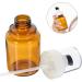 Housoutil Empty Pump Bottles - 100ml Cosmetic Cream & Soap Travel Size - Refillable Portable Brown Donor Bottles (3-Pack) - Buy Online on GoSupps.com