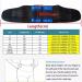 Durable Waist Support Belt for Lumbar Spine Pain Relief | Adjustable XXL Blue - Comfortable Back Support Accessory - Buy Online on GoSupps.com
