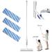 Rubber Broom for Spray Window Cleaning 3-in-1 Window Cleaner and Microfiber Scrubber Double Sided Spray Retractable Window Removable Glass Cleaning Mop (1PCS)