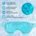 Cold Compress Eye Cover | Reusable Gel Bead Sleep Mask | Microwavable & Freezable Eye Compress for Puffy Eyes & Dark Circles | Adjustable Strap for Women & Girls - Buy Online on GoSupps.com