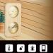 Doengfo 2-in-1 Sauna Thermometer & Hygrometer | Accurate Humidity & Temperature Measurement for Home Family & Hotel Saunas - Buy Online on GoSupps.com