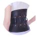 Samnuerly leather back bandage for men and women decorative belt breathable waist support belt with lumbar cushion relief from back pain herniated disc (size: small)