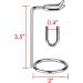 Linkidea Stainless Steel Shaving Brush & Razor Holder | Deluxe Non-Slip Rack for Men - 3.7 Inches Tall - Silver - Buy Online on GoSupps.com
