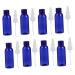 FRCOLOR 24 Pcs Round Shoulder Bottle with Nasal Spray Fine Mist Sprayer Skincare Travel Containers Plastic Containers Nasal Pump Bottle Nasal Drops Bottle Saline Spray Bottle Small Bottle 12.5X2.5cmx3pcs Bluex3pcs