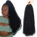 Passion twist hair 7 packs 18-inch water wave hair for long Bohemian hair lichen from hair yddm passion twist crochet hairenhetic hair extensions (1 7pack-18inch) 1# 18inch (7 Pack)