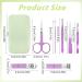 simarro Travel Manicure Set 7 in 1 Manicure Pedicure Kit for Women Stainless Steel Nail Clipper Personal Care Nail Tools Kit for Home Workplace Outdoor Travel(Glamor Purple) - Buy Online on GoSupps.com