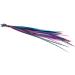 25 Real Feather Hair Extensions Short Skinny 7-9 inch (18-23cm) + Rings/Loop - Berry - Buy Online on GoSupps.com