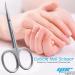 Nail Scissors Professional Cuticle Scissors Extra Strong Straight Curved Manicure Nail Art Scissors (CS-06) - Buy Online on GoSupps.com