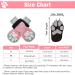 Buy Pupeck Double-Sided Anti-Slip Dog Socks Adjustable Straps Indoor Use Traction Control for Hardwood Floors - 2 Pairs (Pink) - Buy Online on GoSupps.com