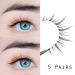 5 Pairs Fluffy Manga Lashes | 3D Cosplay & Natural Look False Eyelashes | Handmade Soft Clear Band | Reusable Thai Eyelashes - Buy Online on GoSupps.com