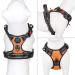 PHOEPET Reflective No Pull Dog Harness with Training Handle - Adjustable & Easy to Put on - Medium Orange - Buy Online on GoSupps.com
