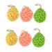 Housoutil 6 Pcs Kids Bath Sponge Bath Sponge for Kids Body Scrub for Kids Sponge Material Bath Tool Delicate Skin Bath Sponge Honeycomb Bath Cotton Bath Flower Bath Ball Child Rub Mud