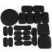 LEJUNJIE Tactical Helmet Pad EVA Foam Air Gun Helmet Protection Pad Helmet Replacement Accessories 19 Pad Set BK