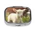 Cute Lamb Printed Square Pill Box Portable Travelling Pill Box Medicine Organiser
