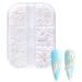 1Box Pearl Decorations Nail White Round Nail Parts Gold Steel Beads Balls Jewelry Nail Art Accessories Color:ZZ13