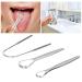 Premium Stainless Steel Tongue Scraper for Adults & Children - 3-Part Portable Oral Care Tool | Effective Tongue Cleaning Brush - Buy Online on GoSupps.com