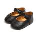 MASOCIO Baby Girl Shoes Mary Jane Infant Anti Slip First Walking Shoes 12-18 Months Black