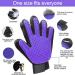Cat Gloves & Brushes for Feline Care | Silicone Washing Glove for Cats & Dogs - Purple & Violet - Buy Online on GoSupps.com