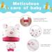 Aolso Newborn Baby Cotton Caps Mittens Set - 4 Pcs Infant Hats & Gloves for 0-6 Months in Pink/Yellow - Buy Online on GoSupps.com