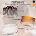 18-Piece French Side Combs Hair Twist Decorative Comb Set for Women - Bridal Wedding Veil Accessories - BOJVESH Plastic Hair Clips for Thick and Fine Hair - Buy Online on GoSupps.com