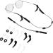 Healvian 17pcs Silicone Eyeglass Temple Tips - Anti-Slip Holder & Ear Grip Hooks for Glasses & Sunglasses - Buy Online on GoSupps.com