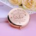 JCHCAMRY Engraved Compact Makeup Mirror - Rose Gold | Bridesmaid, Sister, Wedding, Friendship Gift - Buy Online on GoSupps.com