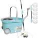 Favbal Spin Mop Bucket with Wringer Set - 6 Replacement Refills, 61 Extended Handle - For Home Hardwood Floors & Tiles - Buy Online on GoSupps.com