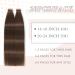 YDDM Real Hair Tape In Extensions - 20pcs 40cm Chocolate Brown Invisible Skin Weft - 16 Inch (4#) - Premium Quality Hair Extensions - Buy Online on GoSupps.com