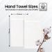 Infinitee Xclusives Premium White Hand Towels 6 Pack - 16x28 Inches - Hotel & Spa Quality - Highly Absorbent & Super Soft - Bathroom Hand Towels (Brilliant White) - Buy Online on GoSupps.com