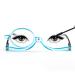 MMOWW Makeup Reading Glasses Magnifying Makeup Glasses for Womens with Flip-Down Single Lens Rotating Glasses (Blue 1.0) Blue 1.0 x