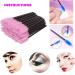 50 Pieces Disposable Eyelash Brushes Mascara Wands Eyelash Eyebrow Applicator Cosmetic Makeup Brush Tool Kits (Black/Pink) Black-Pink - Buy Online on GoSupps.com