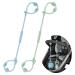 Cldy Baby Toy pacifier chain Silicon Cup Catcher BPA-Free Conditions for Toys drinking cups Halter straps for stroller Hochstuhl Autositz 2 pieces Ocean Blau & Green