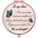 onederful Aunt Gifts Travel Compact Pocket Mirror for Aunt  Birthday Ideas for Aunt from Nephew and Niece-to My Aunt (Rose Gold)