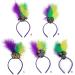 hgnxa Mardi Gras Headband for Woman with Sequins Feather Delicate Headbands Anti Slip Headbands Sweet Girls Prom Supplies Headband mask - Buy Online on GoSupps.com