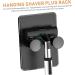 Buy Homsfou 24-Piece Wall-Mounted Razor Holder | Adjustable Shower Rack & Suction Cup Shaver Organizer - Black & White - Buy Online on GoSupps.com