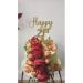 LissieLou Happy 18th Birthday Cake Topper in Pretty Glitter Card Made in the UK - Green - Buy Online on GoSupps.com