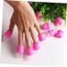 Beaupretty Cleanser Nails nail clips gel removal finger clips gel remover gel nail remover clips soak off clip caps polish remover cleaner nails gel nail soaker covers Brightener Nail 4X2.5X2.5CM Pink - Buy Online on GoSupps.com