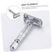 FOMIYES Stainless Steel Safety Razor - Manual Shaver with Double Blade Chrome-Plated Double-Sided Holder for a Superior Shaving Experience - Buy Online on GoSupps.com